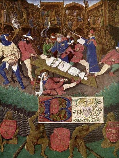 Jean Fouquet The Martyrdom of St Apollonia Spain oil painting art